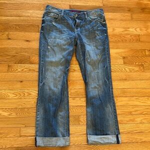Banana Republic Limited Edition distressed, cuffed Boyfriend Jeans in EUC